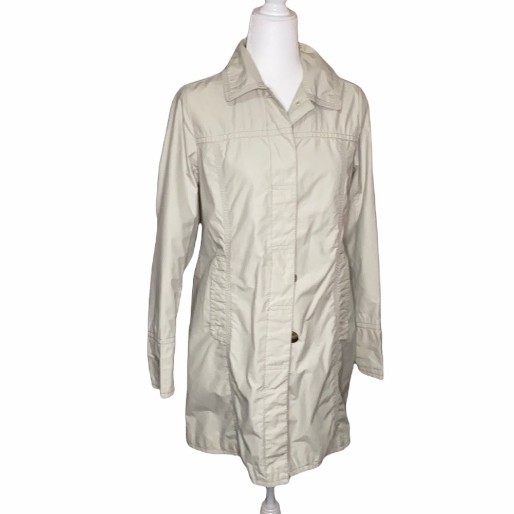 Eddie Bauer tan rain/trench coat